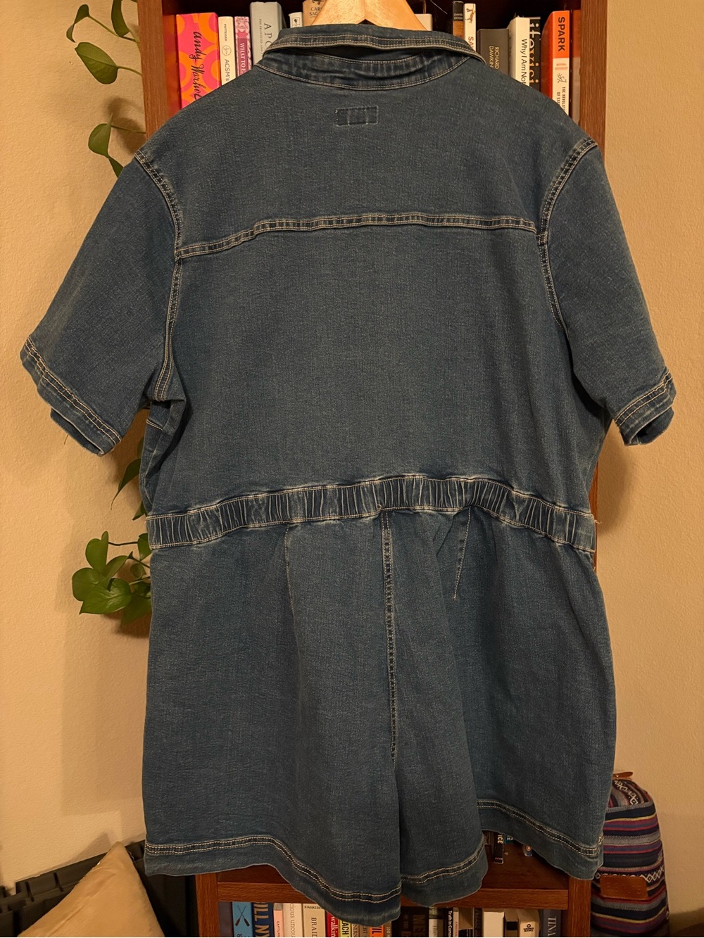 Ava & Viv Blue Denim Shirt Mini Romper SZ 2X NWT - Picture 6 of 12